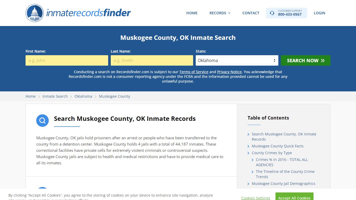 Muskogee County, OK Inmate Lookup & Jail Records Online